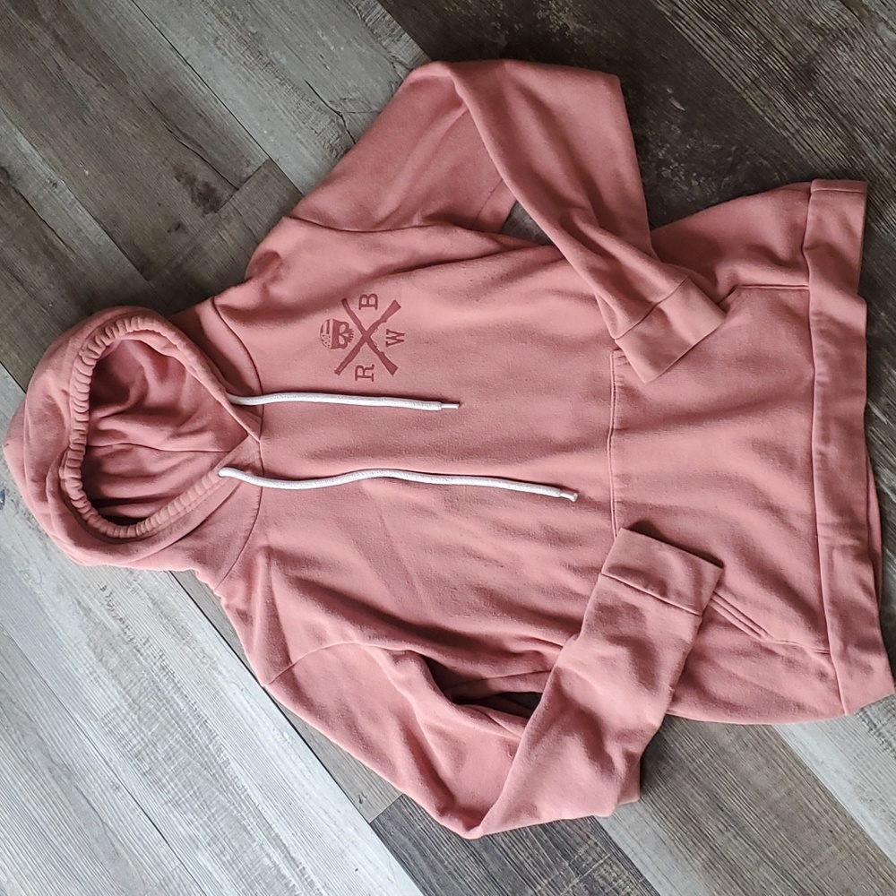 Womens pink hoodie patriotic, Large